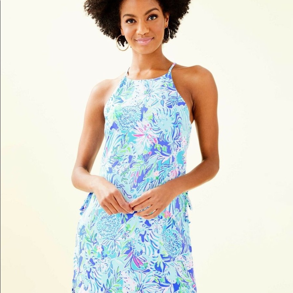 Lilly Pulitzer Pearl Romper in Lion Around